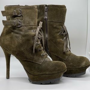 Sam Edelman Army Green Booties